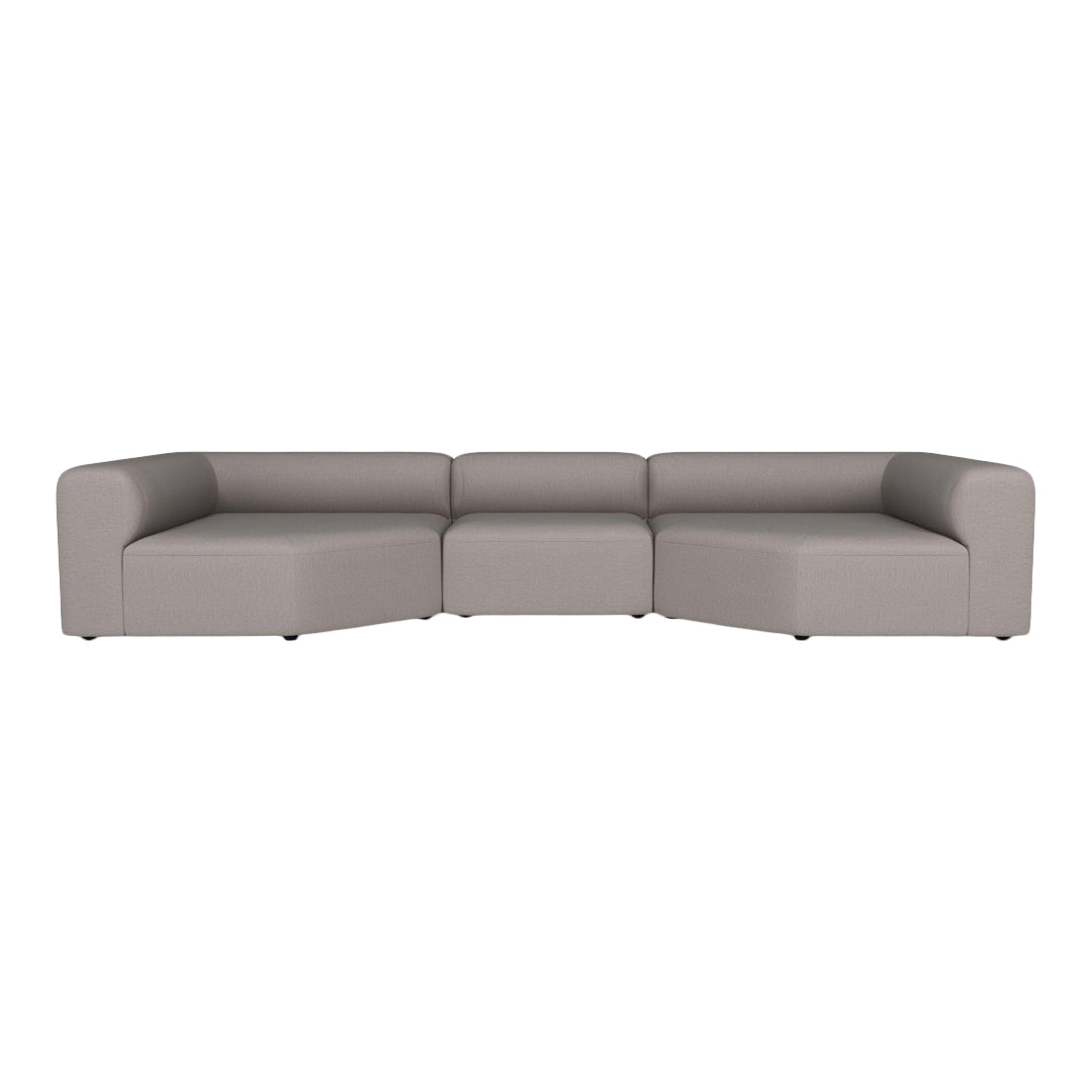 Modern 3-Seater Corner Sofa with Large Chaise Lounge - Perfect for Living Room, Lounge, and Family Room Comfort