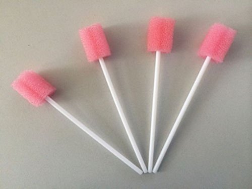 Disposable Dental Sponge Swabs - 500Pcs Oral Care Cleaning Swabs for Teeth, Gums & Mouth Hygiene | Ideal for Dental Clinics, Home Care & Post-Surgery Oral Cleaning (Pink)