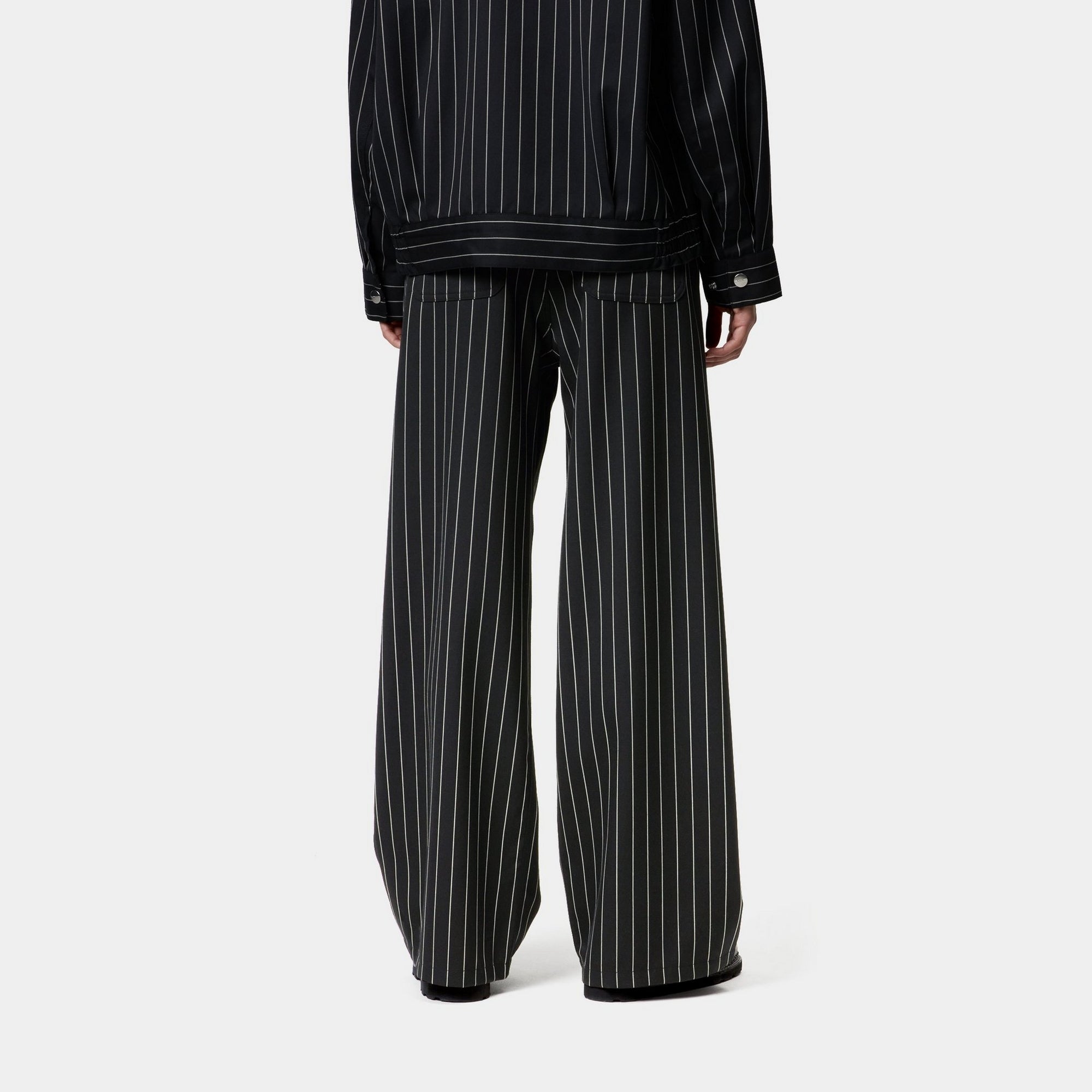 Women's Seaton Striped Pants - Black & Wax | Comfortable Casual Trousers for Work, Office & Everyday Wear