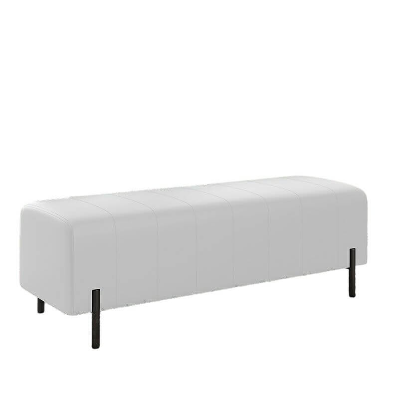 Premium Faux Leather Storage Ottoman Bench - Modern Rectangular Footrest with Tufted Design for Living Room, Bedroom & Entryway - Perfect Home Decor for Stylish Women