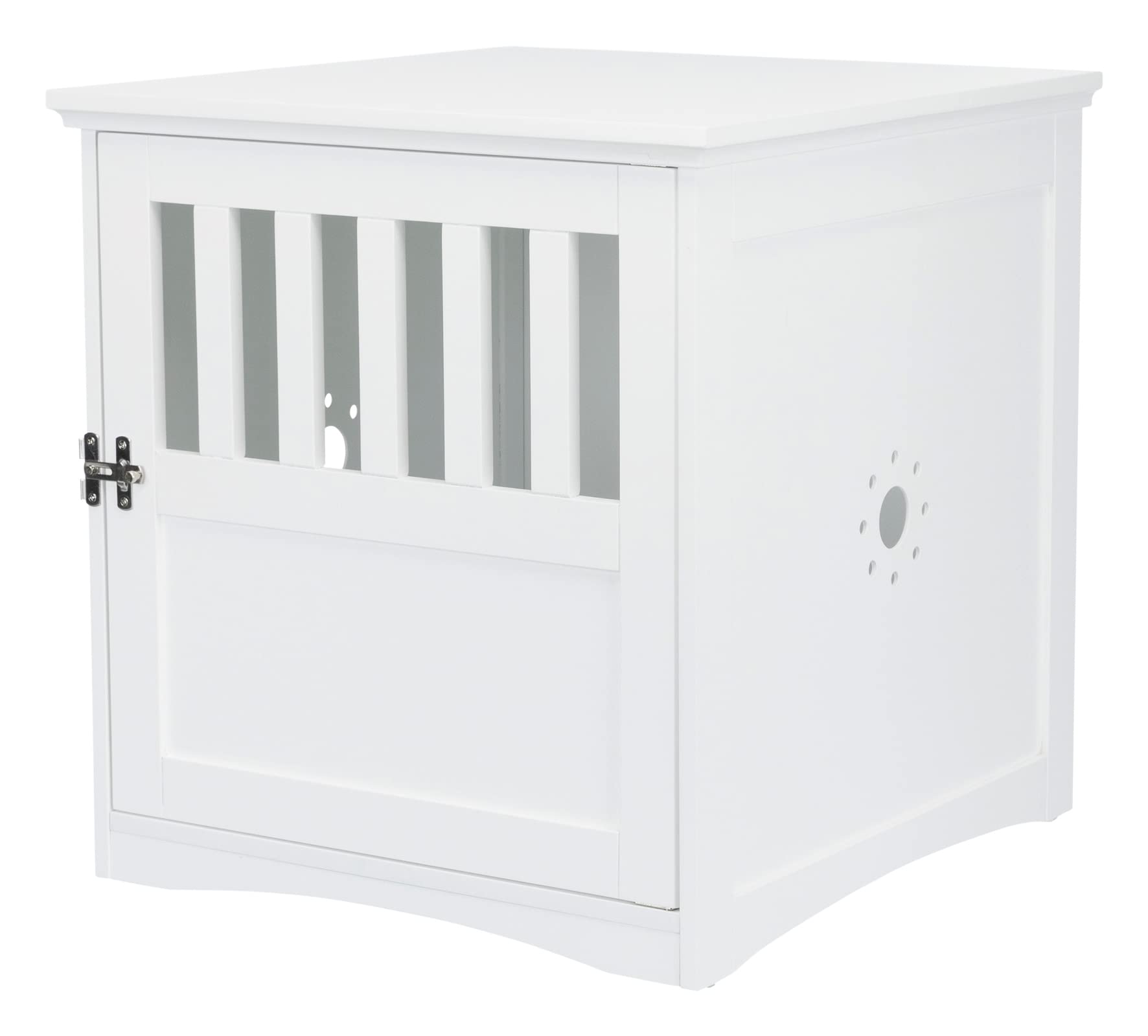 TRIXIE Pet Home End Table for Dogs & Cats - Indoor Side Table with Storage, White - Perfect for Living Room, Bedroom & Small Spaces