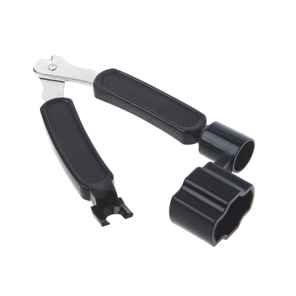 3 in 1 Guitar String Winder, String Cutter & Bridge Pin Puller - Professional Guitar Repair Tool Kit for Acoustic & Electric Guitars - Perfect for String Changes & Maintenance