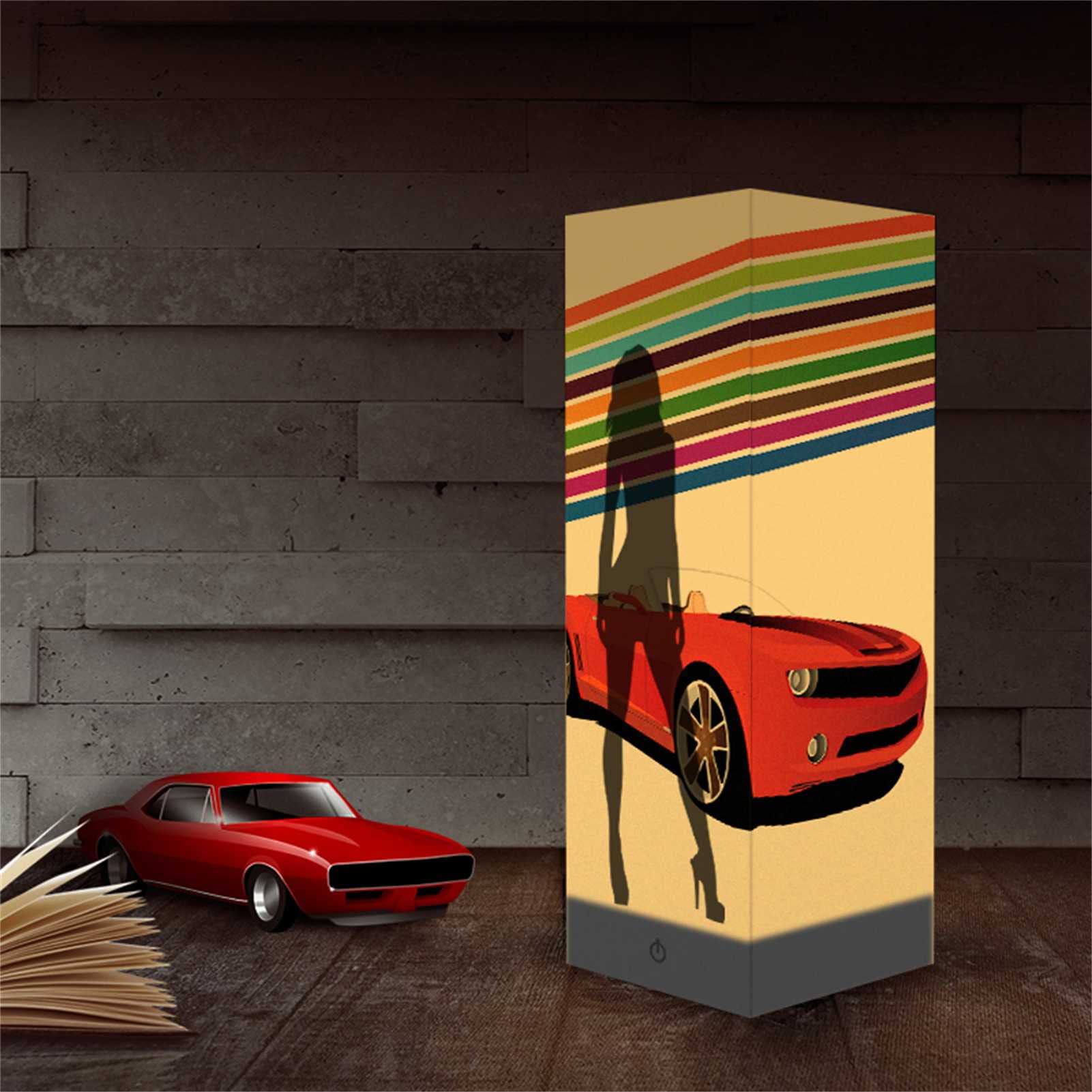 3D Paper Carving Lamp - ZFHTAO Papercut Light Box with LED Mood Lighting, Handmade Paper Sculpture Table Lamp for Home Decor, Bedroom, Living Room & Office Desk