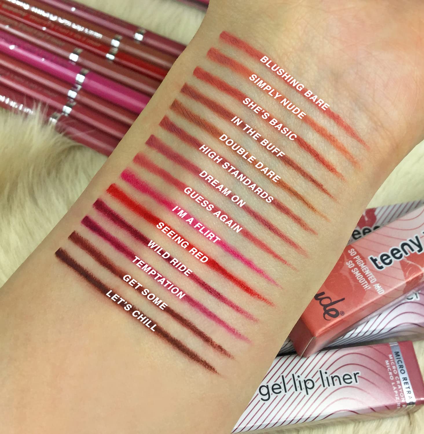 Rude Cosmetics Teeny Weeny Micro Gel Lip Liner - Dream On | Long-Lasting Waterproof Lip Pencil for Precise Definition | Perfect for Everyday Wear, Night Out & Special Occasions