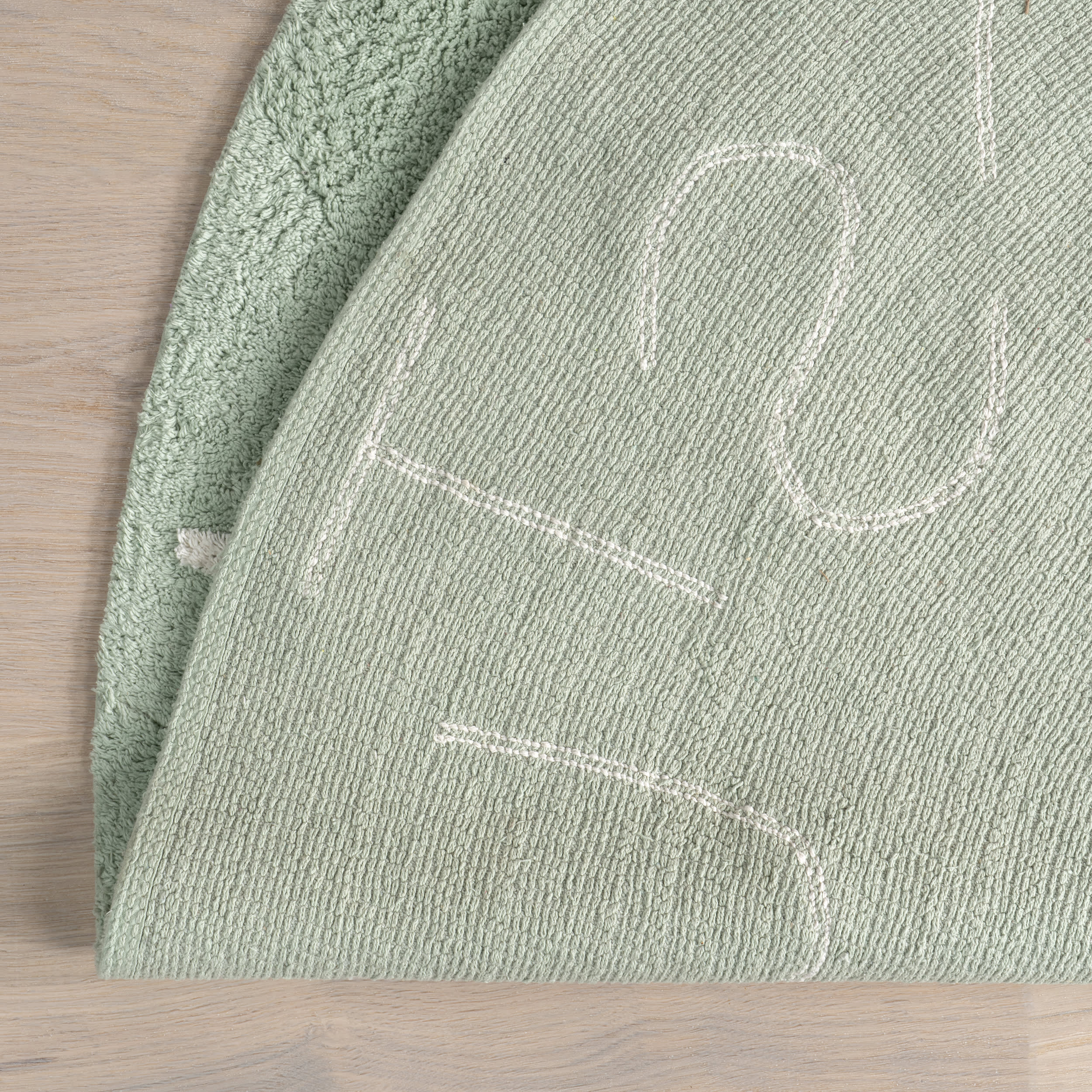 Alphabet Nursery Washable Rug - Non-Slip Kids Play Mat, Soft Educational ABC Carpet for Baby & Toddler Room - Mint Green - Perfect for Playtime, Learning & Nursery Decor