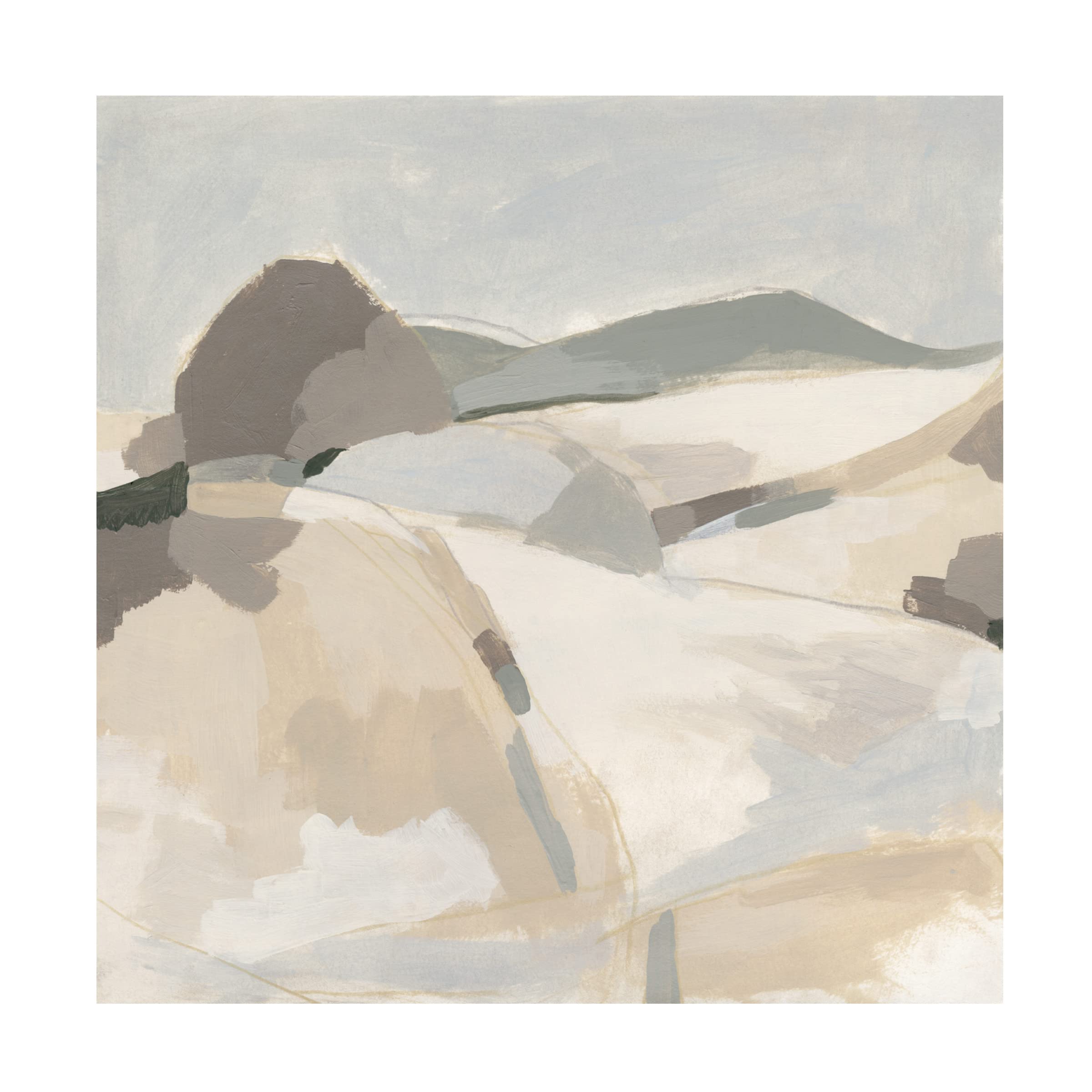 Trademark Fine Art 'Quiet Valley I' Canvas Wall Art Print by June Erica Vess - Perfect for Living Room, Bedroom & Office Decor