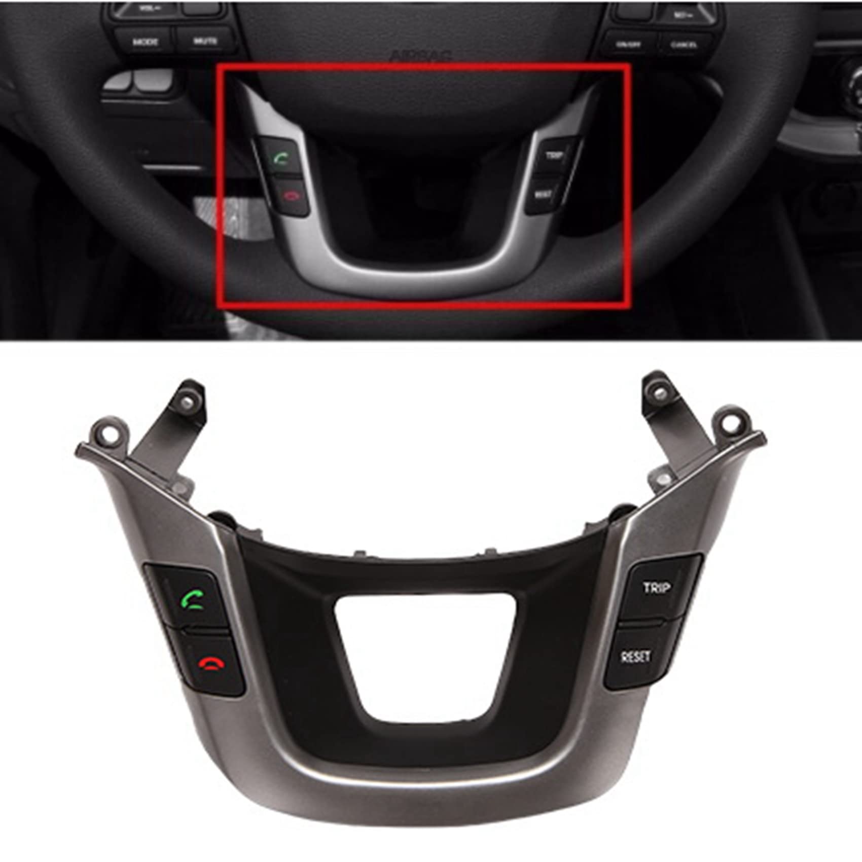 Kia Rio 2012-2015 Car Cruise Control Switch - Lower Steering Wheel Audio Remote Replacement Part | Perfect for Road Trips & Highway Driving