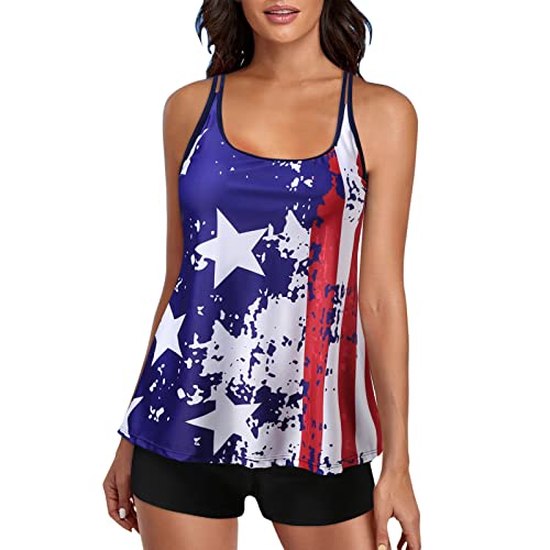 Women's Two Piece Swim Dress with Shorts - Loose Fit V Neck Sleeveless Bathing Suit for Beach & Summer | Perfect for Swimming, Sunbathing and Pool Parties