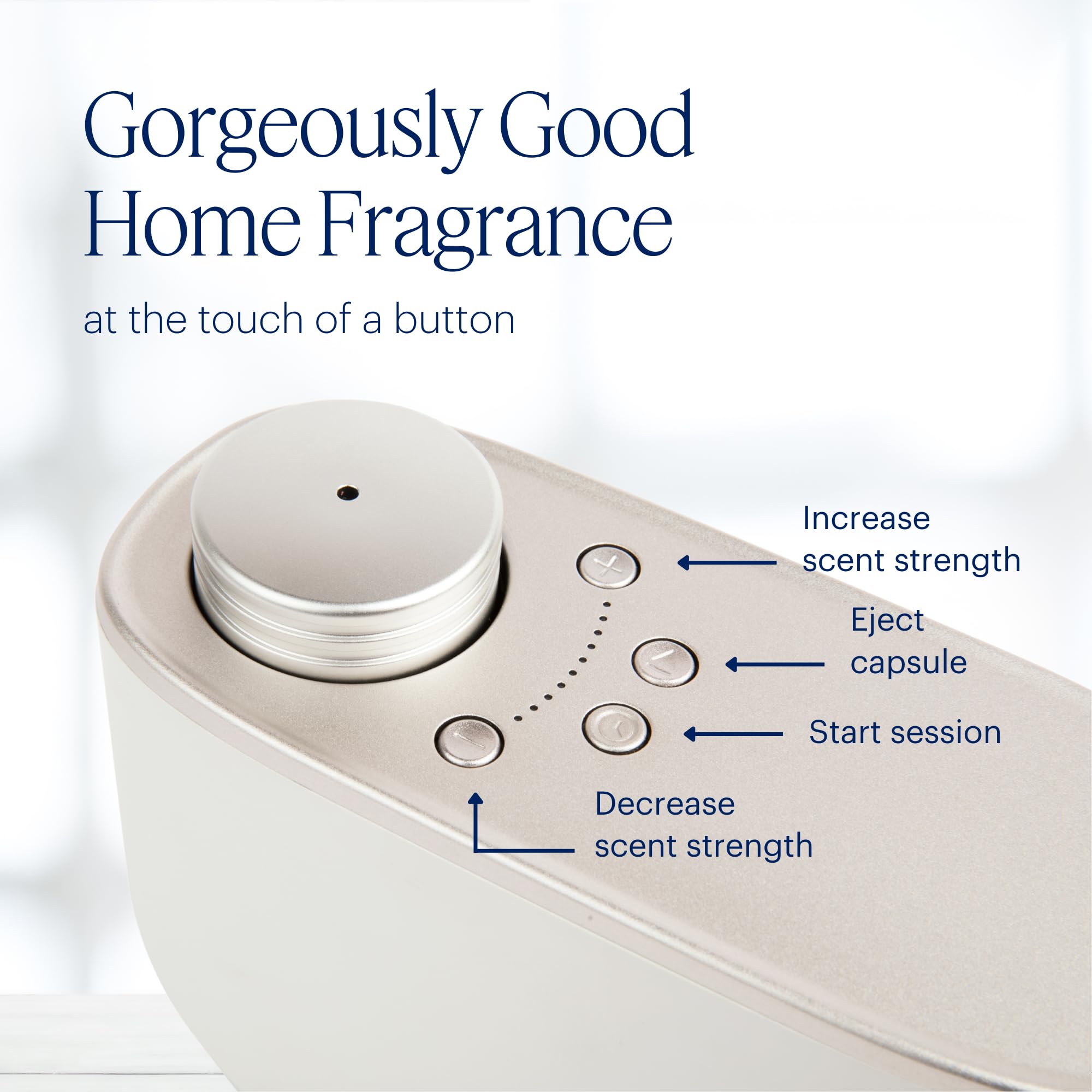 Aera Smart Home Fragrance Diffuser with App Control - Essential Oil Aromatherapy Device, Hypoallergenic & Pet-Friendly, White | Perfect for Bedroom, Office, Yoga Studio & Spa (Scent Capsules Sold Separately)