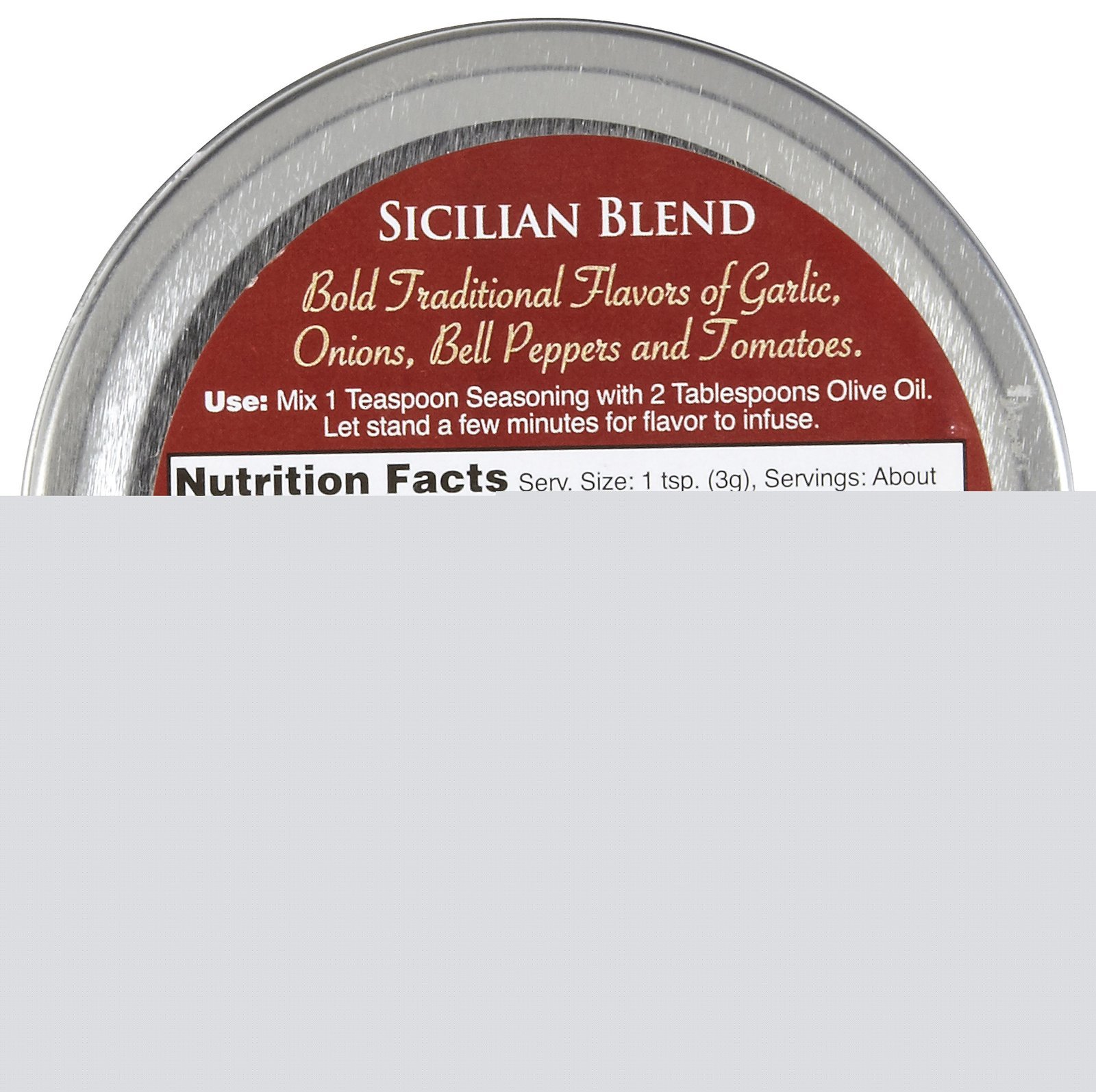 Dean Jacobs Sicilian Bread Dipping Seasoning Tin - 1.8 oz, 3 Pack | Authentic Italian Herbs & Spices Blend | Perfect for Bread, Pasta, Pizza & Salad | Gourmet Cooking & Entertaining