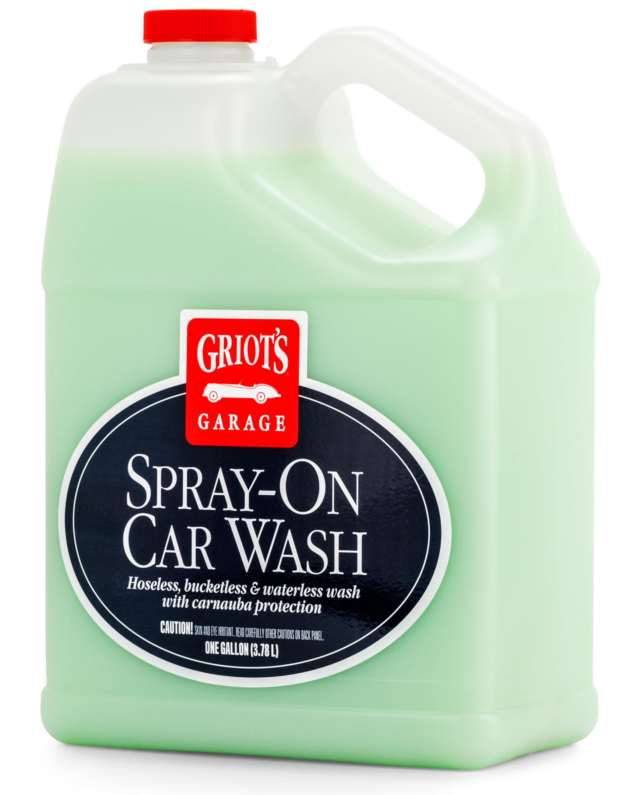 Griot's Garage 11066 Spray-On Car Wash & Wax - 1 Gallon (128 Fl Oz) - pH Neutral, Safe for All Car Surfaces - Perfect for Quick Car Cleaning at Home or On-The-Go