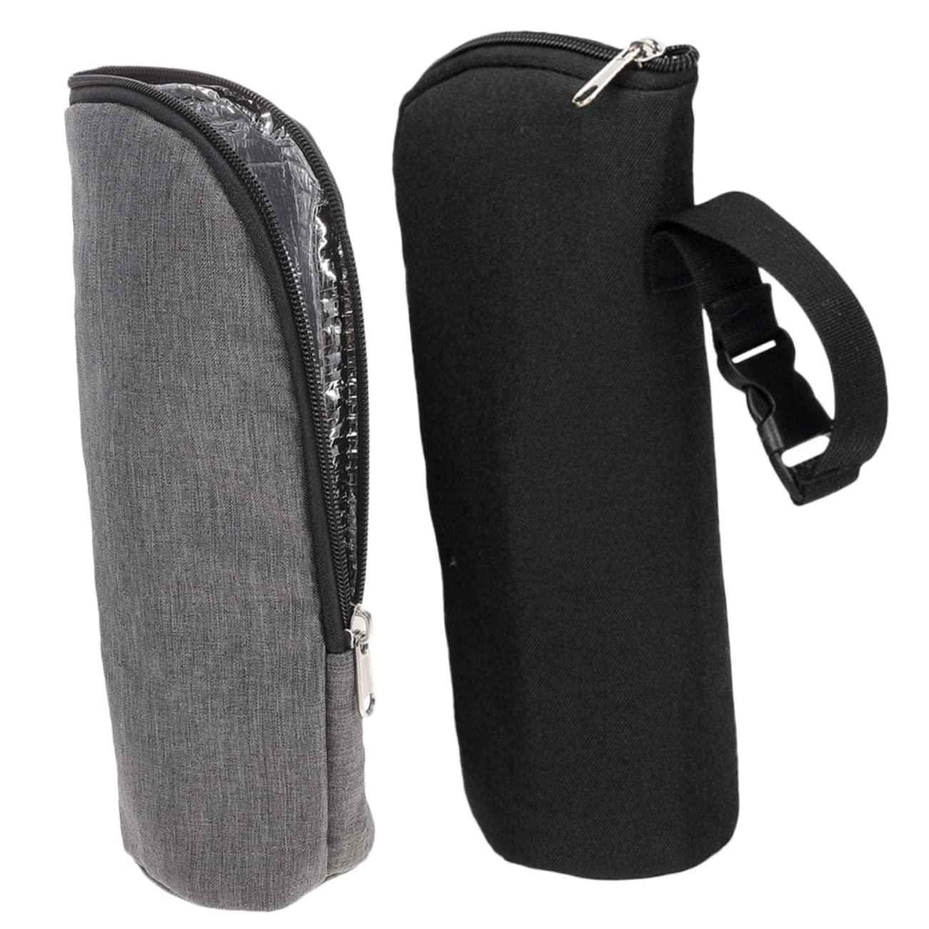 iBasenice Insulated Baby Bottle Bag with Safety Zipper - Thermal Milk Bottle Carrier for Outdoor, Travel & Daycare - Perfect for Moms on the Go