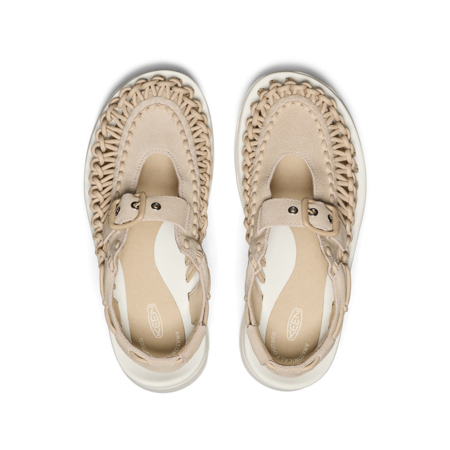 Unisex UNEEK PLT Mary Jane Sneakers - Comfortable Casual Shoes for Women & Men in Safari/Star White | Perfect for Walking, Office Wear & Everyday Fashion