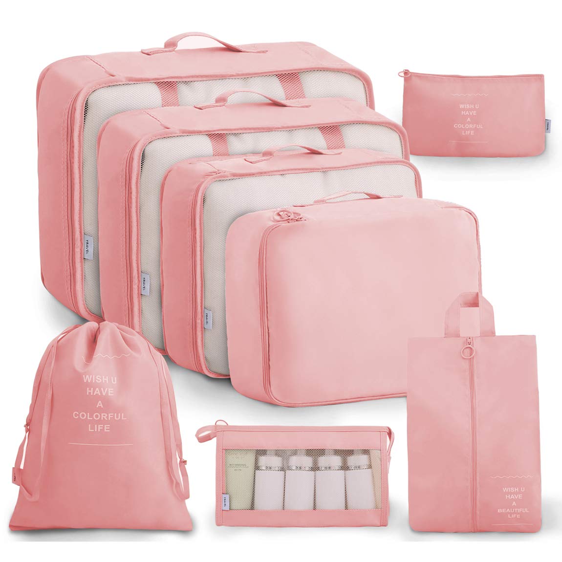 OEE Luggage Packing Organizers - 6-Piece Packing Cubes Set for Travel | Lightweight & Durable Travel Organizers for Suitcases | Perfect for Business Trips, Vacations & Backpacking