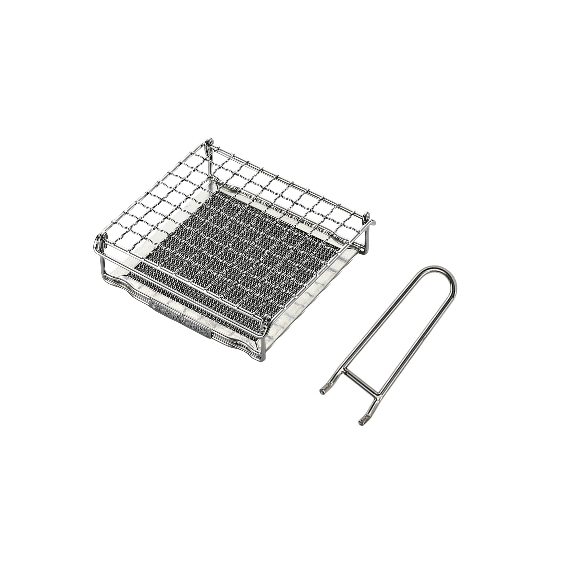 CampingMoon 304 Stainless Steel Camping Bread Toaster for Gas Stove - Compact Portable Outdoor Cooking Tool for Camping, Hiking & Picnics