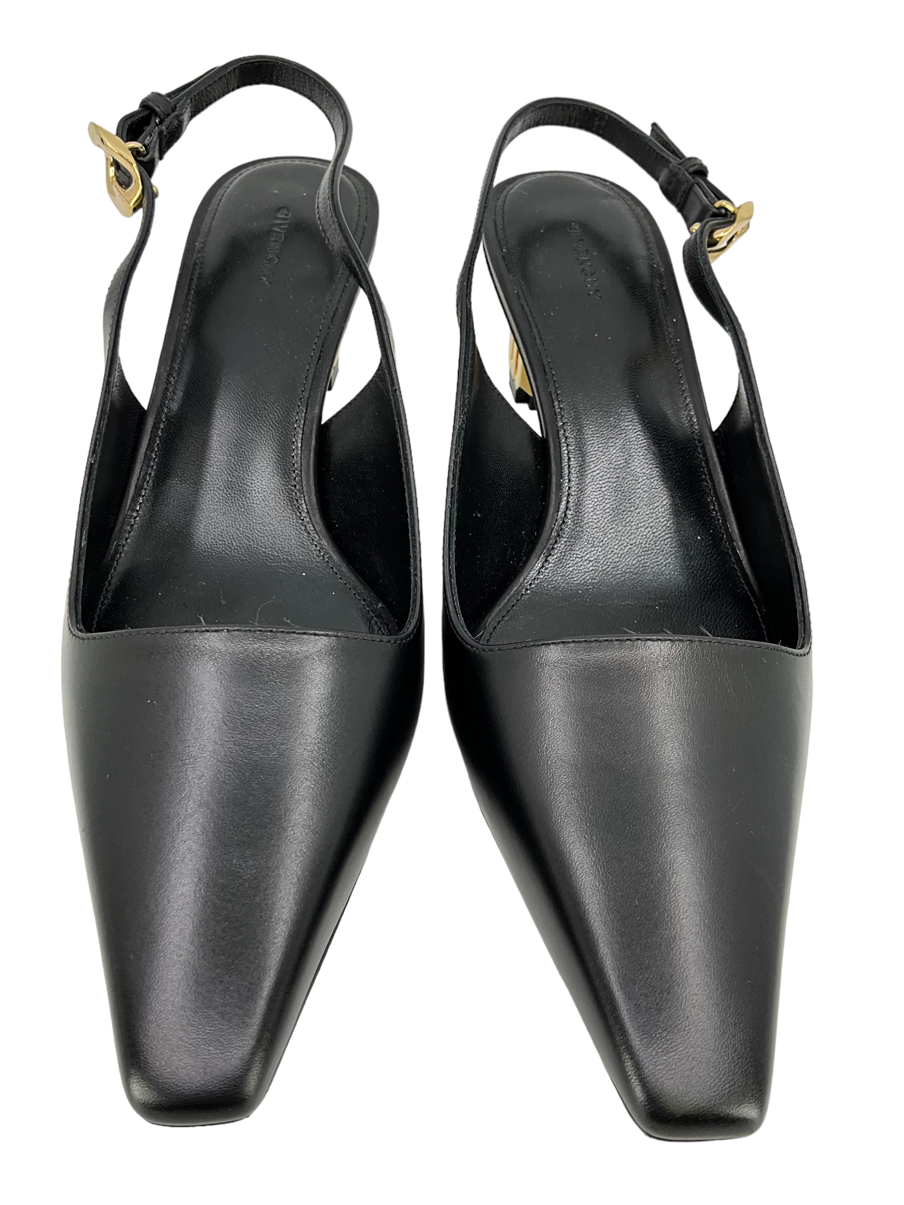 Givenchy G Cube Slingback Pumps - Women's Designer Heels Size 6 (US) - New Luxury High Heel Shoes for Party, Wedding & Evening Events