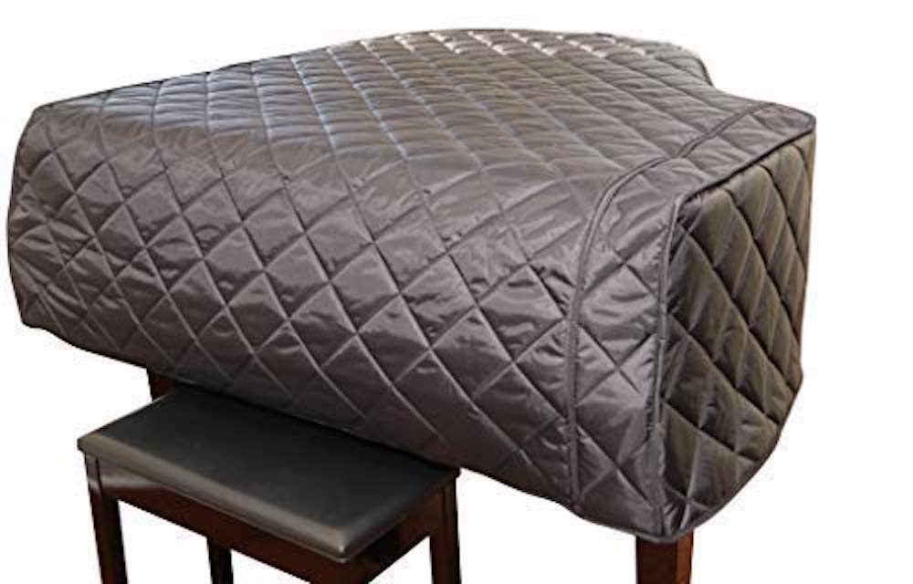 Premium Black Quilted Grand Piano Cover for 5'2