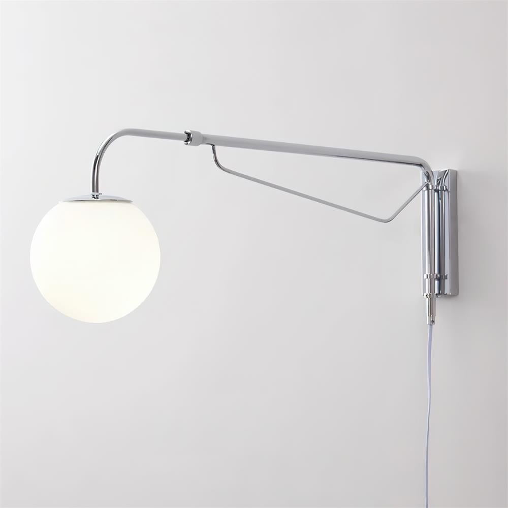Balin Plug In Wall Lamp - Modern USB Night Light for Bedroom, Nursery, Hallway - Dimmable LED Sconce with Touch Control