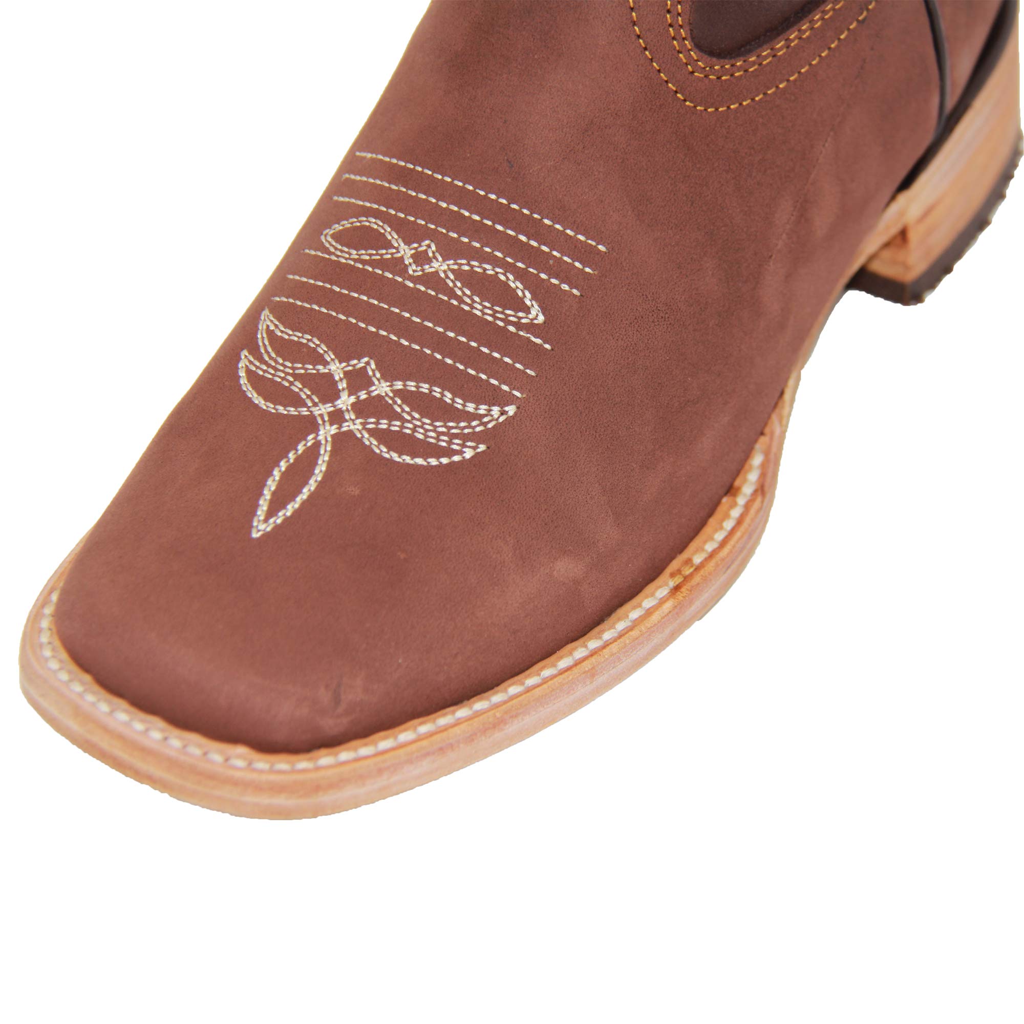 **Women's Western Cowboy Boots - Square Toe Leather Boots with Sunflower Embroidery | Comfortable & Stylish for Country Dancing, Rodeo, and Everyday Wear**