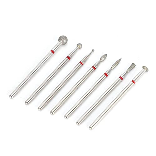 6pcs Diamond Sand Nail Drill Bits - Portable Blue Nail Polisher for Professional & Home Manicure - Perfect for Nail Salon, DIY Nail Art & Gel Polish Removal (Size No.05)