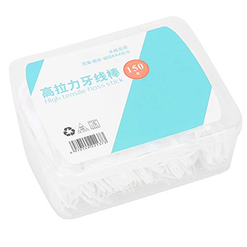 Premium Dental Floss Sticks - 150pcs Disposable Teeth Cleaning Floss Picks for Stain Removal & Oral Hygiene | Portable Travel-Friendly Dental Care for Home, Office & On-the-Go Use