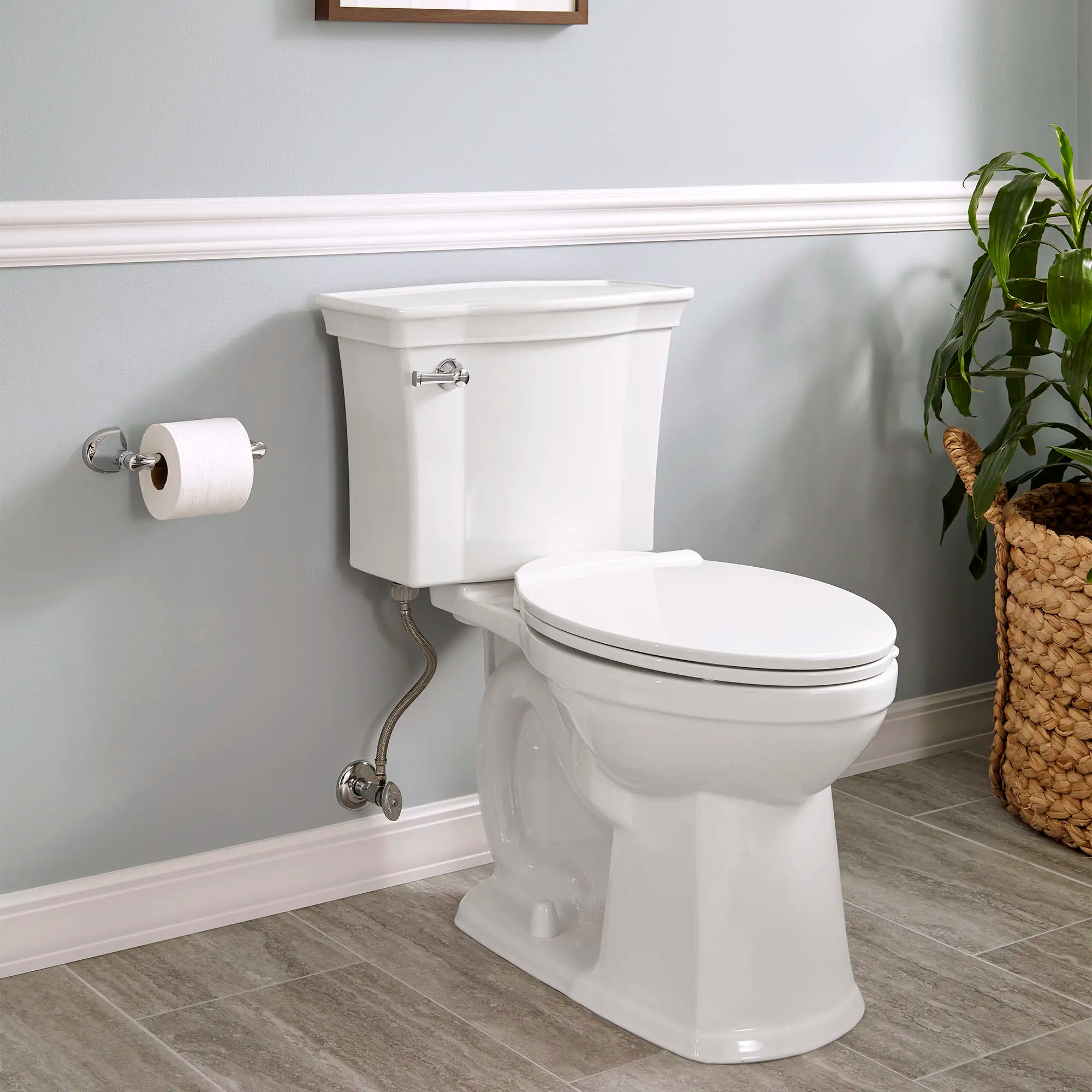 Estate® VorMax® 2-Piece 1.28 GPF/4.8 LPF Elongated Chair Height Toilet Bowl Without Seat - Perfect for Small Bathrooms & Water-Efficient Homes