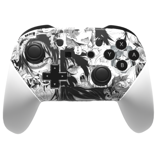 Custom Switch Pro Controller with Ahegao Design - Ergonomic Gaming Pad for Nintendo Switch/OLED/Lite - Perfect for Competitive Gaming & Streaming