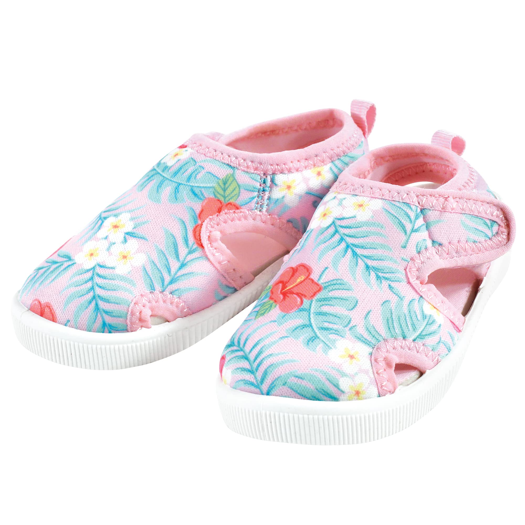Hudson Baby Unisex Baby Sandals & Water Shoes - Hawaiian Print - Size 8 US Infant - Perfect for Beach, Pool & Summer Outdoor Activities
