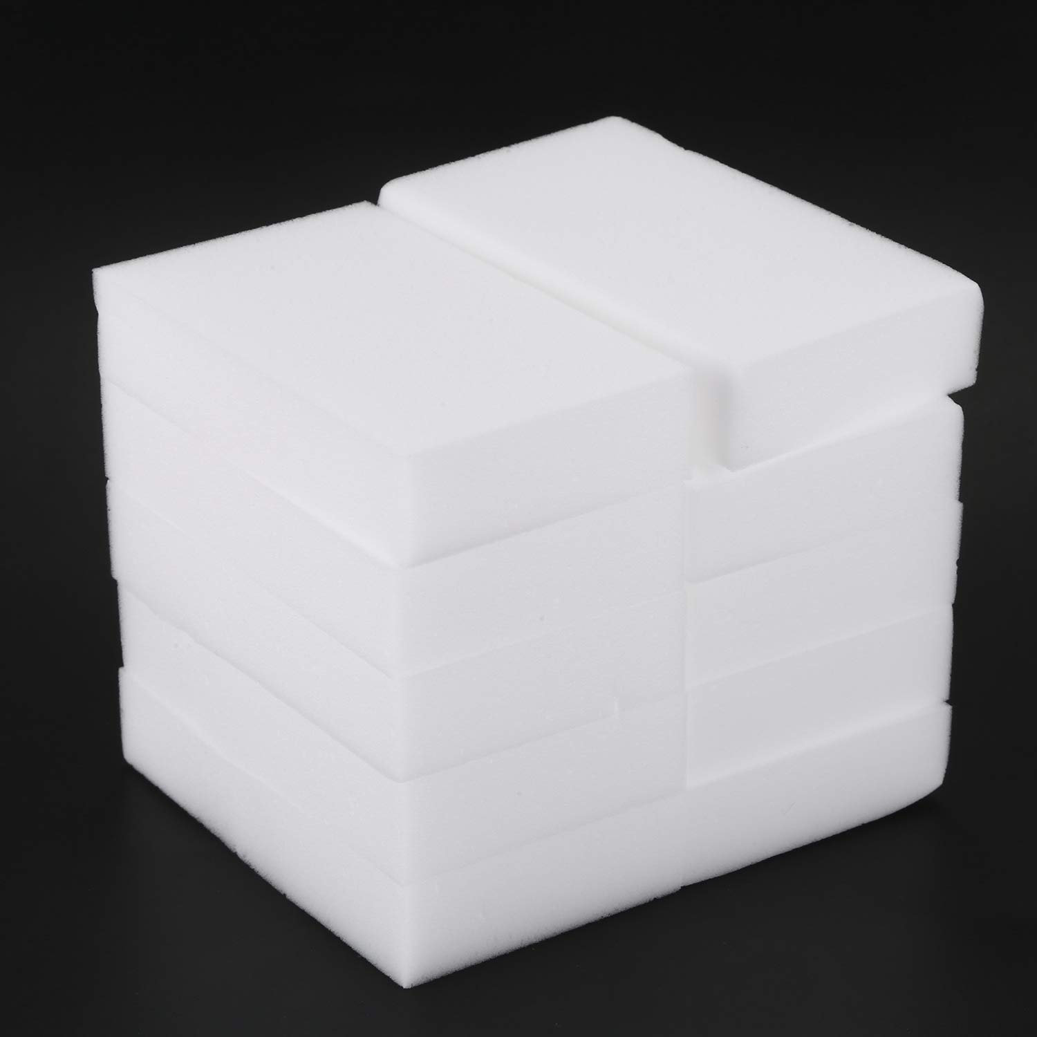 Comyglog 10-Pack Magic Sponge Eraser (100x60x20mm) - White Melamine Cleaning Sponge for Kitchen, Bathroom & Household Surfaces