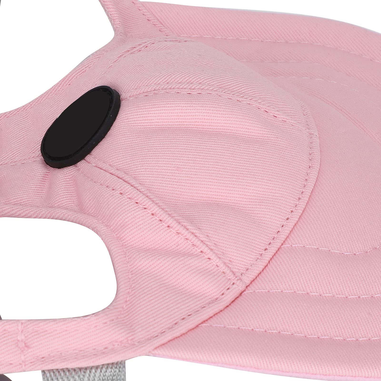 **Zerodis Adjustable Dog Baseball Cap with Ear Holes - Sun Protection Visor Hat for Small Dogs & Puppies - Perfect for Outdoor Sports, Walks, and Beach Trips**