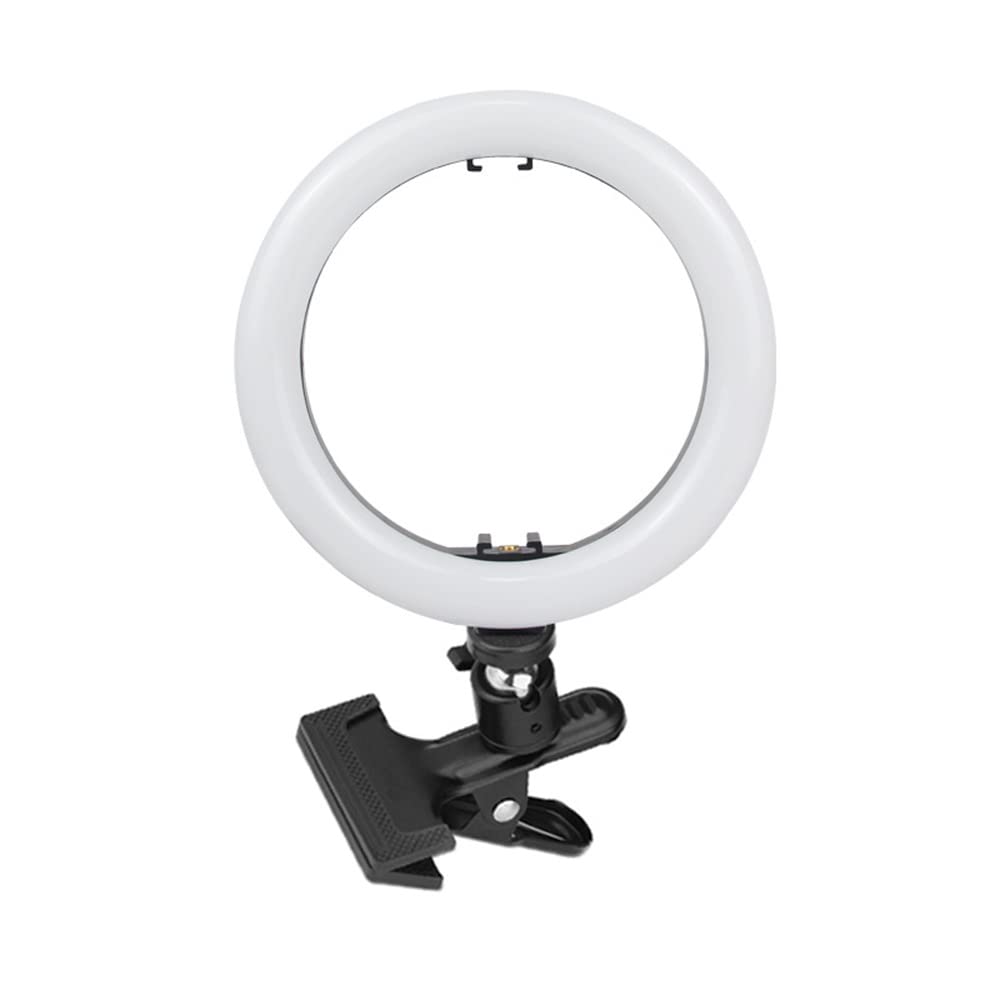 MINJUK 6-inch & 8-inch LED Ring Light for Video Conferencing, Live Streaming, YouTube Videos - Clip-On Computer/Notebook Lighting with Adjustable Brightness - Perfect for Zoom Meetings, TikTok Videos & Home Office Setup