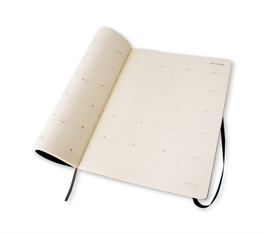 Premium Moleskine Monthly Planner 2024 - 12 Month Soft Cover Notebook for Work, School & Personal Organization | Perfect for Journaling, Scheduling & Productivity Tracking