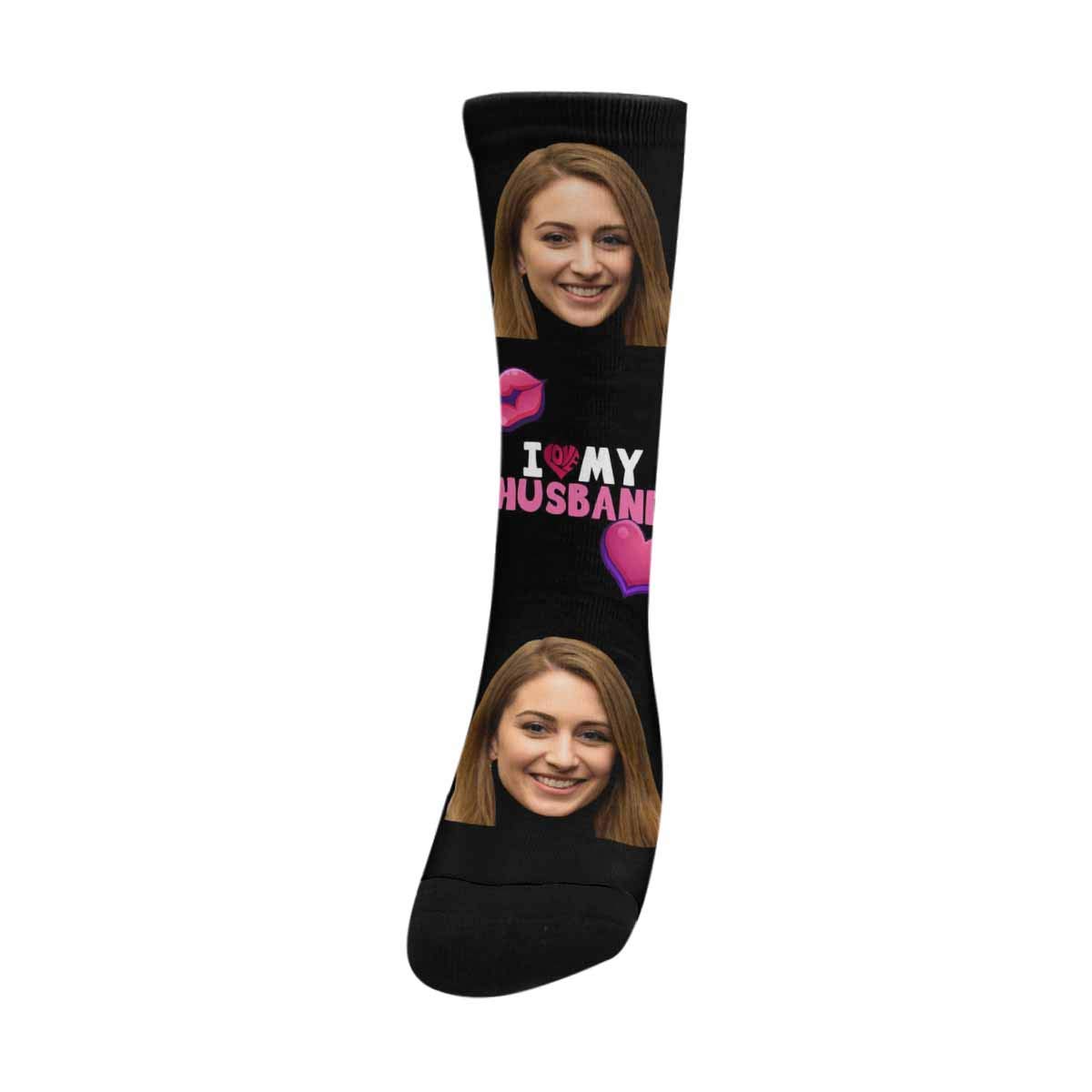 Custom Photo Socks - Personalized Funny Face Print Socks for Birthday Gifts | Unique Novelty Socks for Parties, Christmas Presents & Couple Gifts