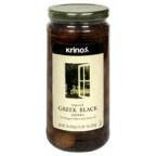 Premium Krinos Greek Black Olives 16oz (Pack of 3) | Imported Mediterranean Olives | Perfect for Salads, Charcuterie Boards & Greek Recipes