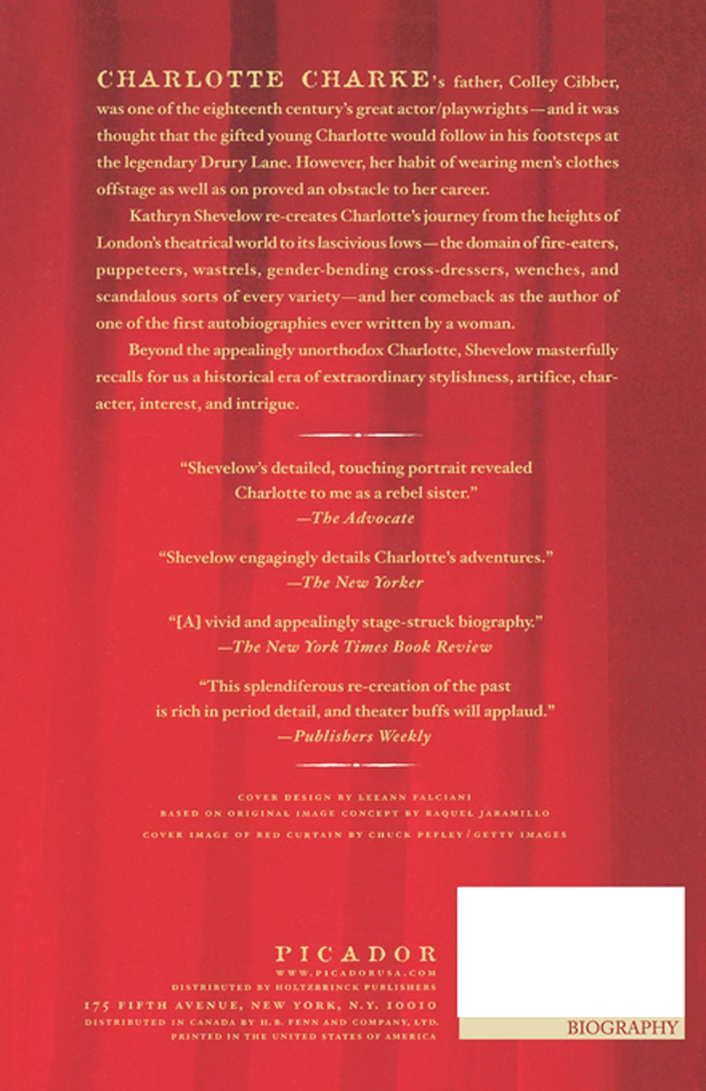 Charlotte: A True Story of an Actress's Adventures in 18th Century London's Wild Theater Scene | Historical Drama Biography for Book Clubs & Literature Lovers