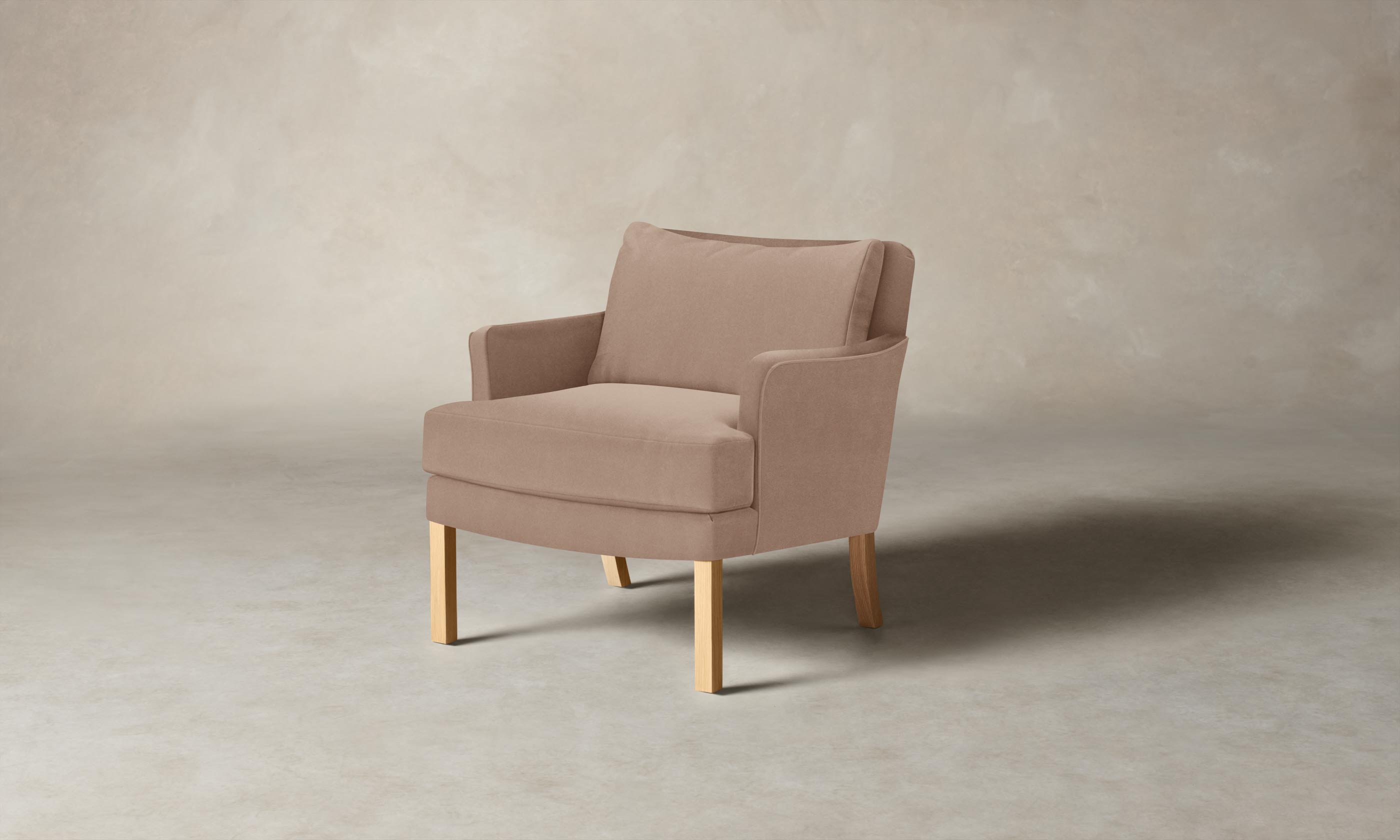 Kaye Chair - Premium Performance Velvet in Dusty Rose | Stylish & Comfortable Accent Chair for Living Room, Bedroom, or Office