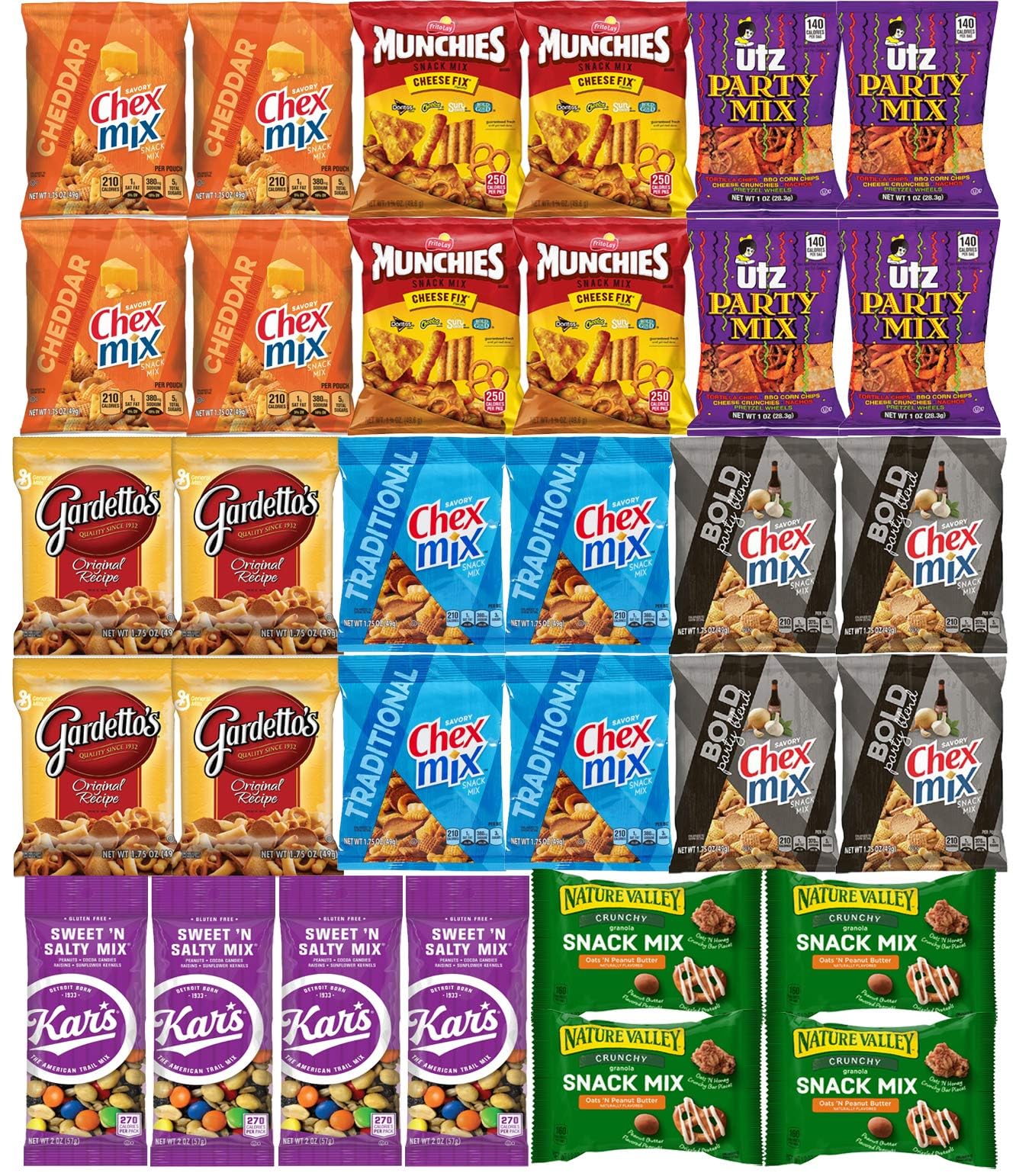 Adult Snack Variety Pack - 32-Piece Bulk Assortment for Parties & Gifts