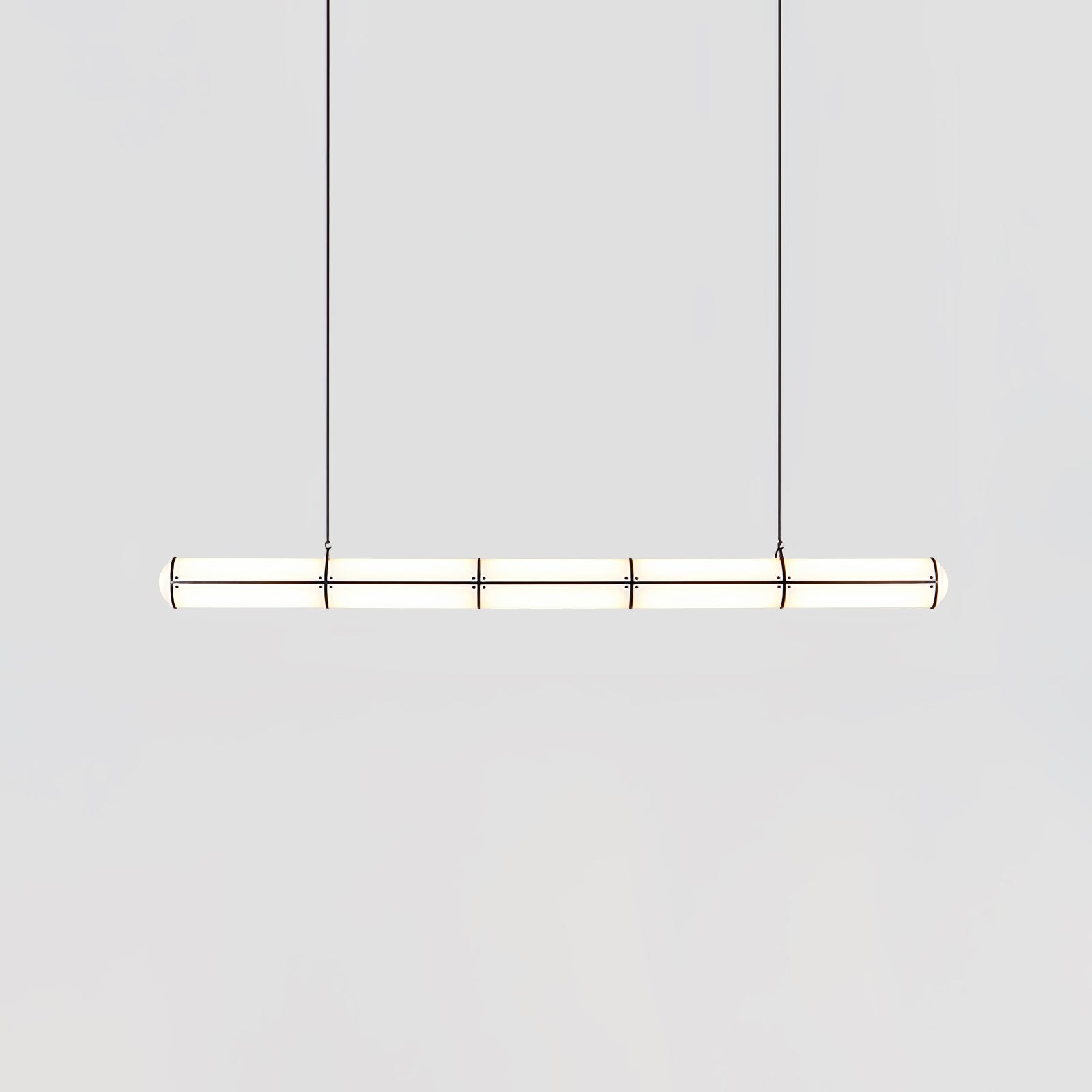 Modern Cylindrical Endless Pendant Light Fixture - Sleek Minimalist Hanging Lamp for Kitchen Island, Dining Room & Bedroom Decor
