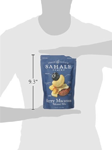 Sahale Snacks Almond Mix with Berries & Coconut - Berry Macaroon Flavor, 7-Ounce Bags (Pack of 4) | Healthy Snack for Hiking, Travel & Office | Gluten-Free Nut Blend for Energy Boost