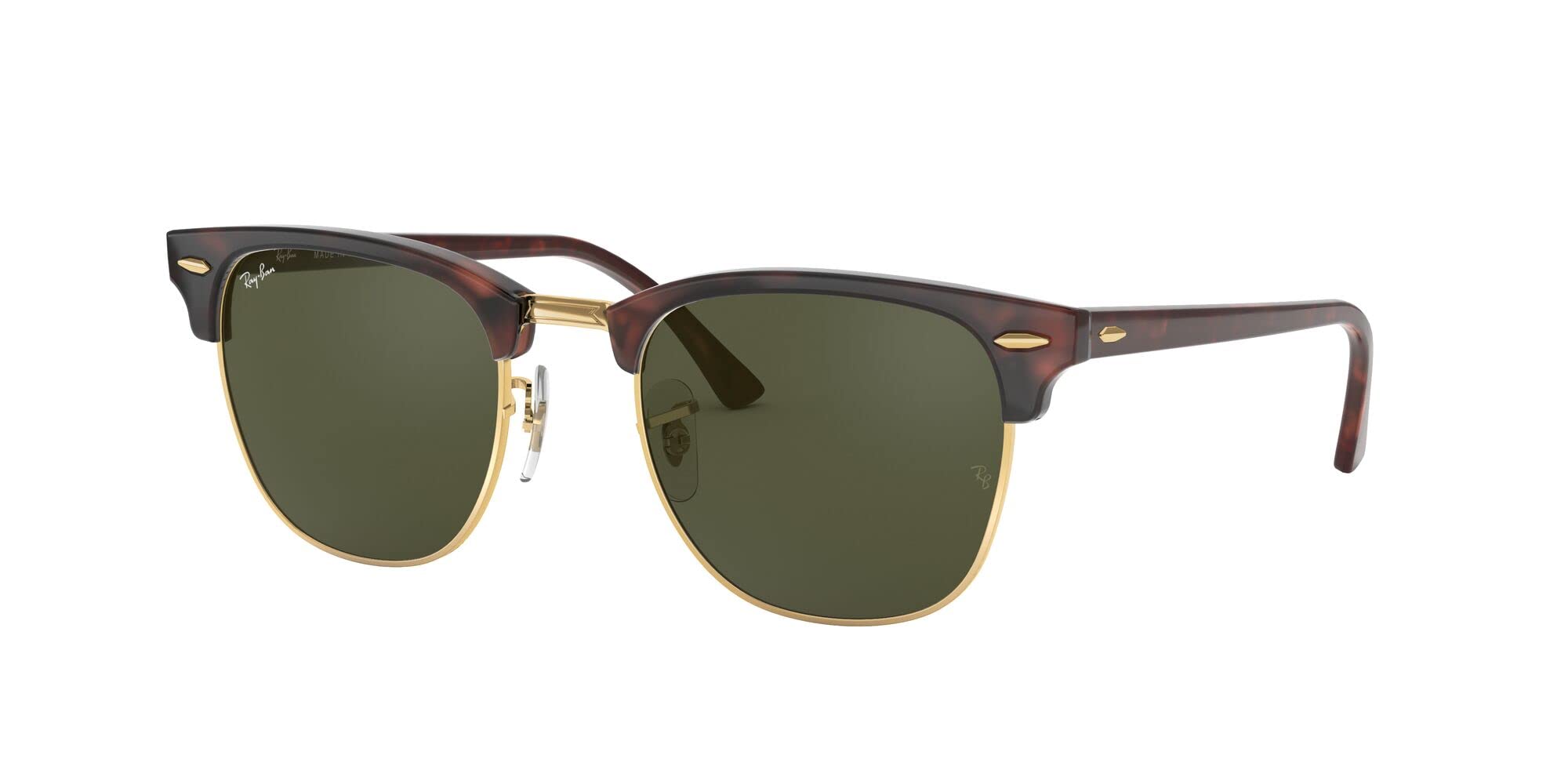 Ray-Ban RB3016 Clubmaster Square Sunglasses - Classic Retro Style, UV Protection, Lightweight & Durable for Men & Women - Perfect for Driving, Beach, and Outdoor Activities