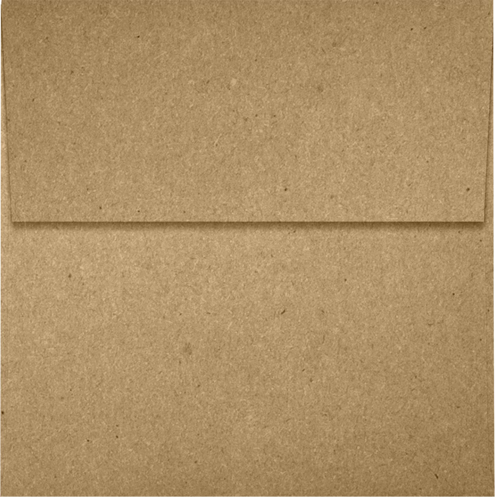 Premium LUXPaper Square Invitation Envelopes 4x4 Inches - Self-Seal Peel & Press Closure, Grocery Bag Brown, 70lb Text Weight (Pack of 500) - Perfect for Wedding Invitations, Greeting Cards, Party Favors and Business Correspondence