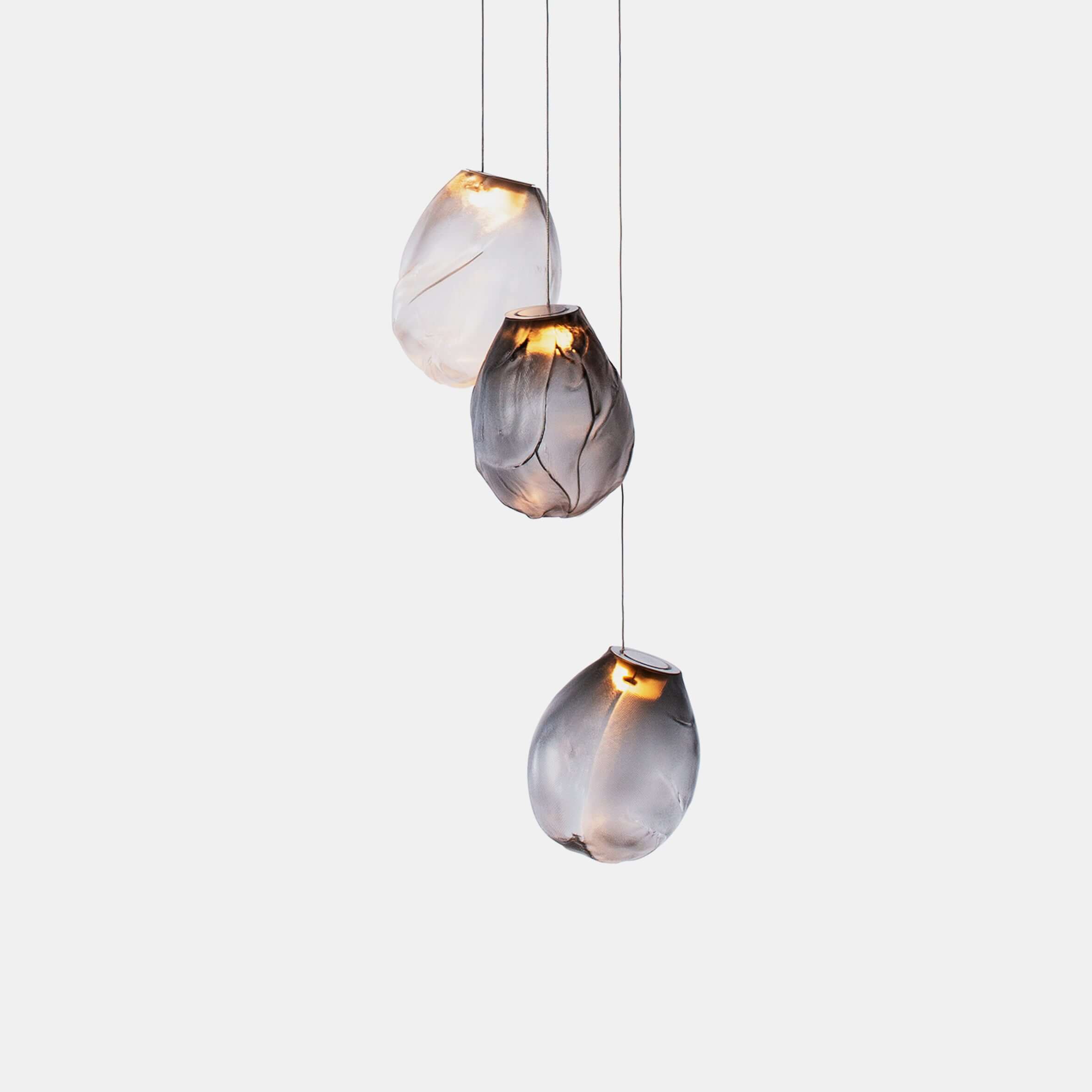 Stylish Blowing Liquid Glass Pendant Light - Modern Handcrafted Glass Chandelier for Dining Room, Kitchen Island & Bedroom Decor