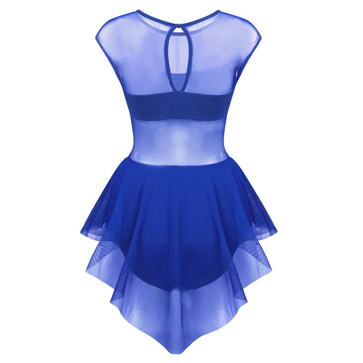 Women's Lyrical Ballet Leotard - Contemporary Dance Costume with Mesh Design for Latin & Modern Dance | Perfect for Dance Classes, Performances & Competitions