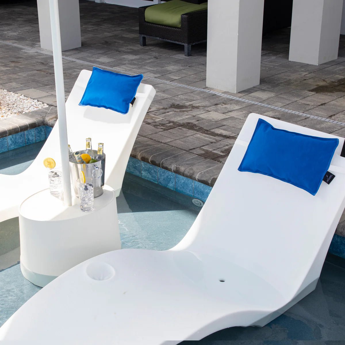 Kai Shelf Lounger Resort Pillow Set of 2 - Premium Floating Pool Lounger Pillows for Ultimate Relaxation | Perfect for Poolside, Beach, and Resort Luxury Comfort