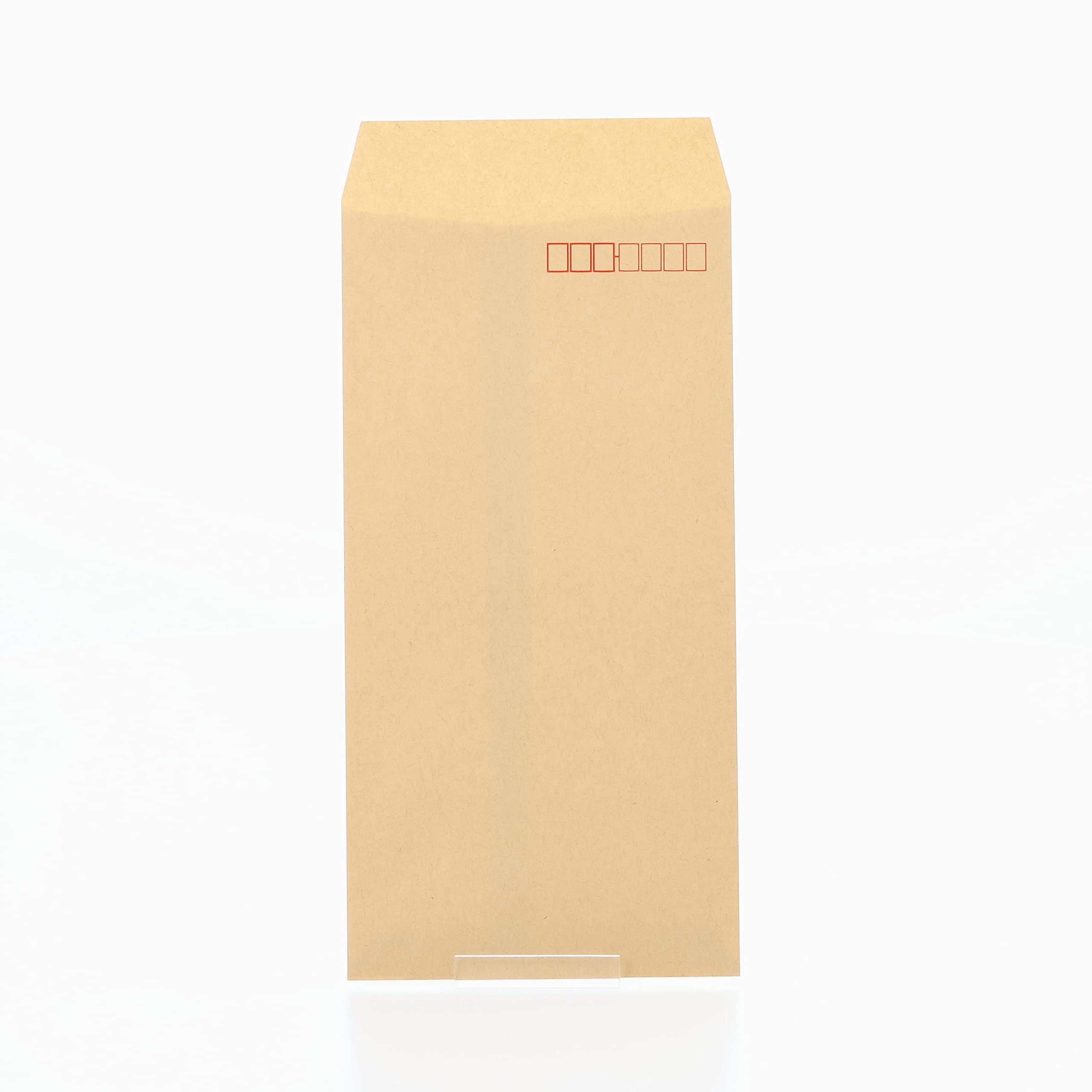 Marui PN-Z137 Long No. 3 Brown Kraft Envelopes with Mailing Frame - 100 Sheets for Mailing, Business Correspondence & Document Storage