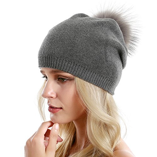 Luxury Cashmere Knit Wool Beanie for Men & Women - Soft Winter Warm Hat for Cold Weather - Perfect for Skiing, Hiking, and Outdoor Activities