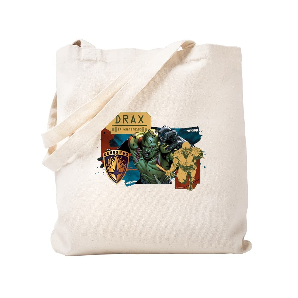 Guardians of the Galaxy Drax Rage Tote Bag - Eco-Friendly Natural Canvas Reusable Shopping Bag for Groceries, Beach & Comic Con