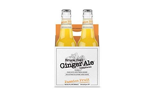 Bruce Cost Passion Fruit Ginger Ale - 12 Pack of Refreshing Sparkling Beverages | Perfect for Parties, BBQs & Summer Refreshment