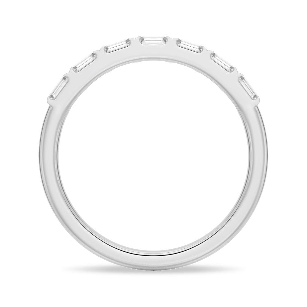 7 Stone Baguette Cut Moissanite Wedding Band for Women - Durable & Sparkling Engagement Ring - Perfect for Bridal, Anniversary & Special Occasions