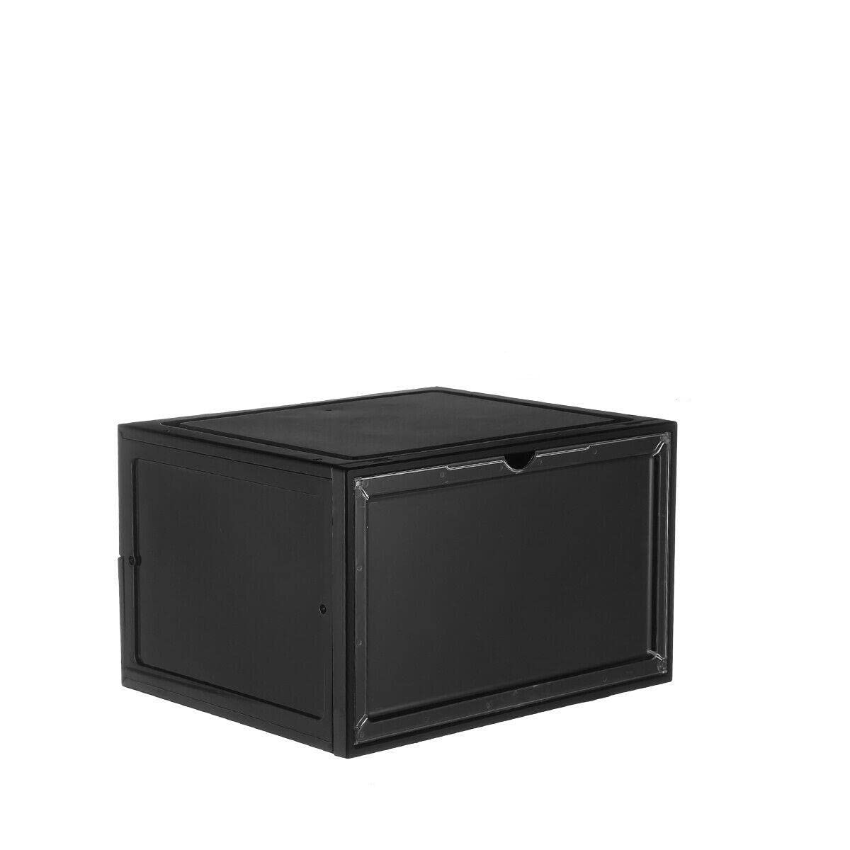 AWED Magnetic Shoe Storage Box - Drop Side/Front Sneaker Case, Stackable XL Shoe Organizer with Lids, Clear Shoe Storage Drawers for Closet, Bedroom & Entryway Organization - Perfect for Sneakers, Boots & Heels Storage